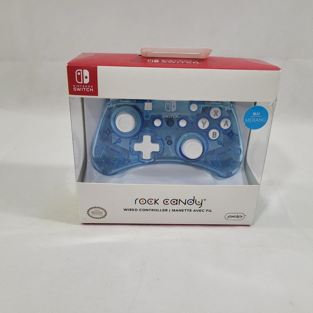 Rock Candy Wired Nintendo Switch Pro Controller Blu